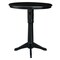 International Concepts Round 36 in Round Top Pedestal Table, 40.9 inH, Black, 36 in W, 36 in L, 40.9 in H, Wood, Black K46-36RT-27B-6B-2 - alternate 2